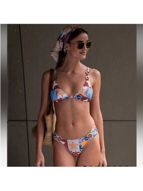 Herown by helen Owen arta top Palma bottom bikini set size small